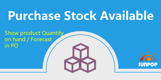 Show Stock available / Forecast in Purchase order line