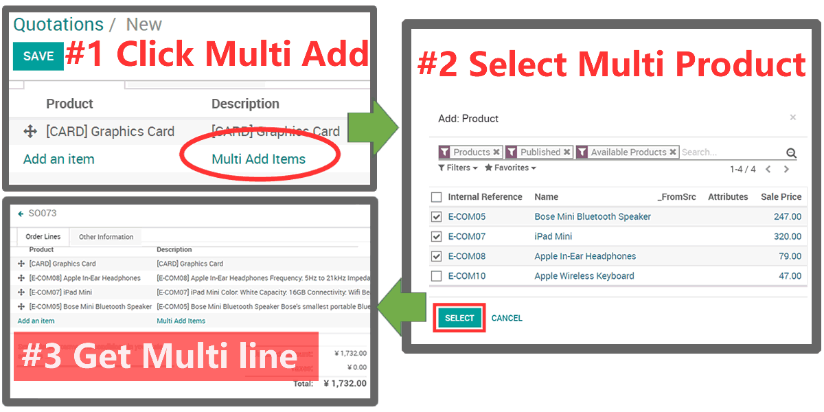 App Purchase Order Product Multi Add