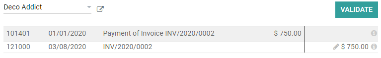 Example of a Reconciliation Model that matches existing invoices and bills automatically in Odoo Accounting