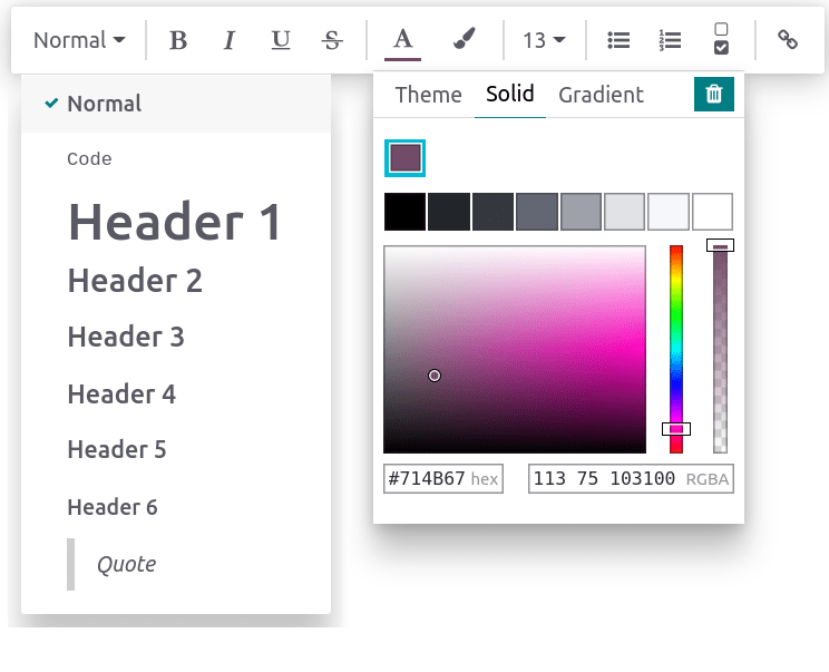 Text editor's toolbox