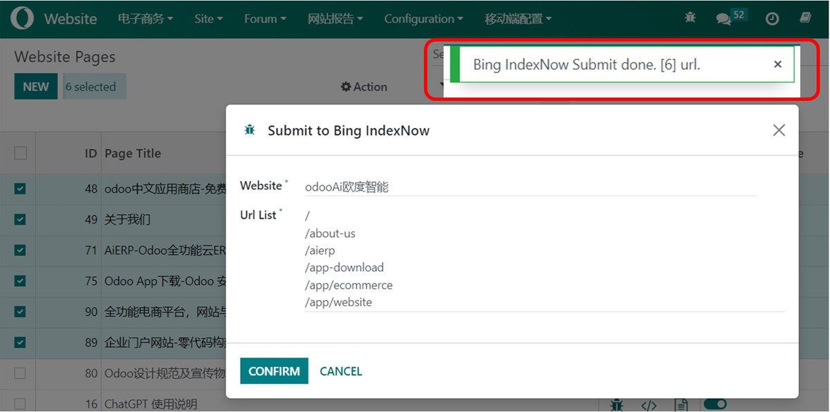 3. Bing必应专属优化。网站认证及最新IndexNow链接提交